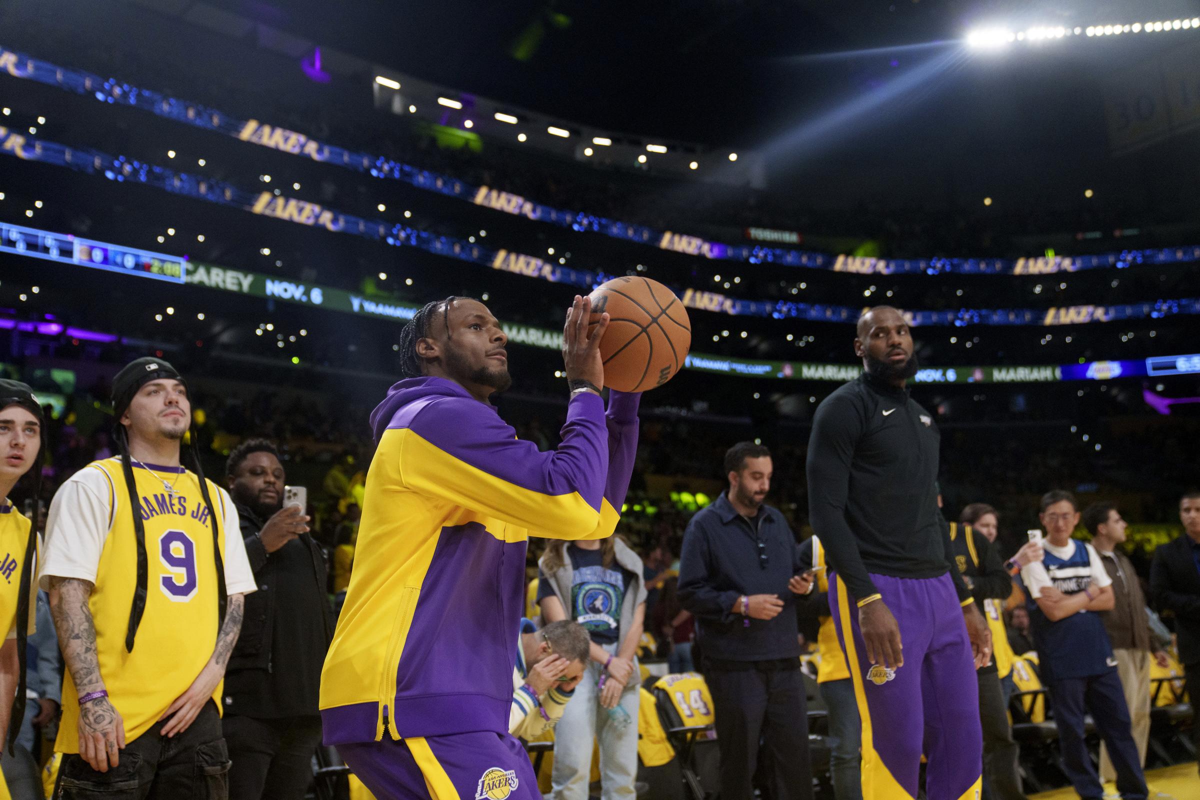 NBA, Los Angeles Lakers, Bronny James e LeBron James