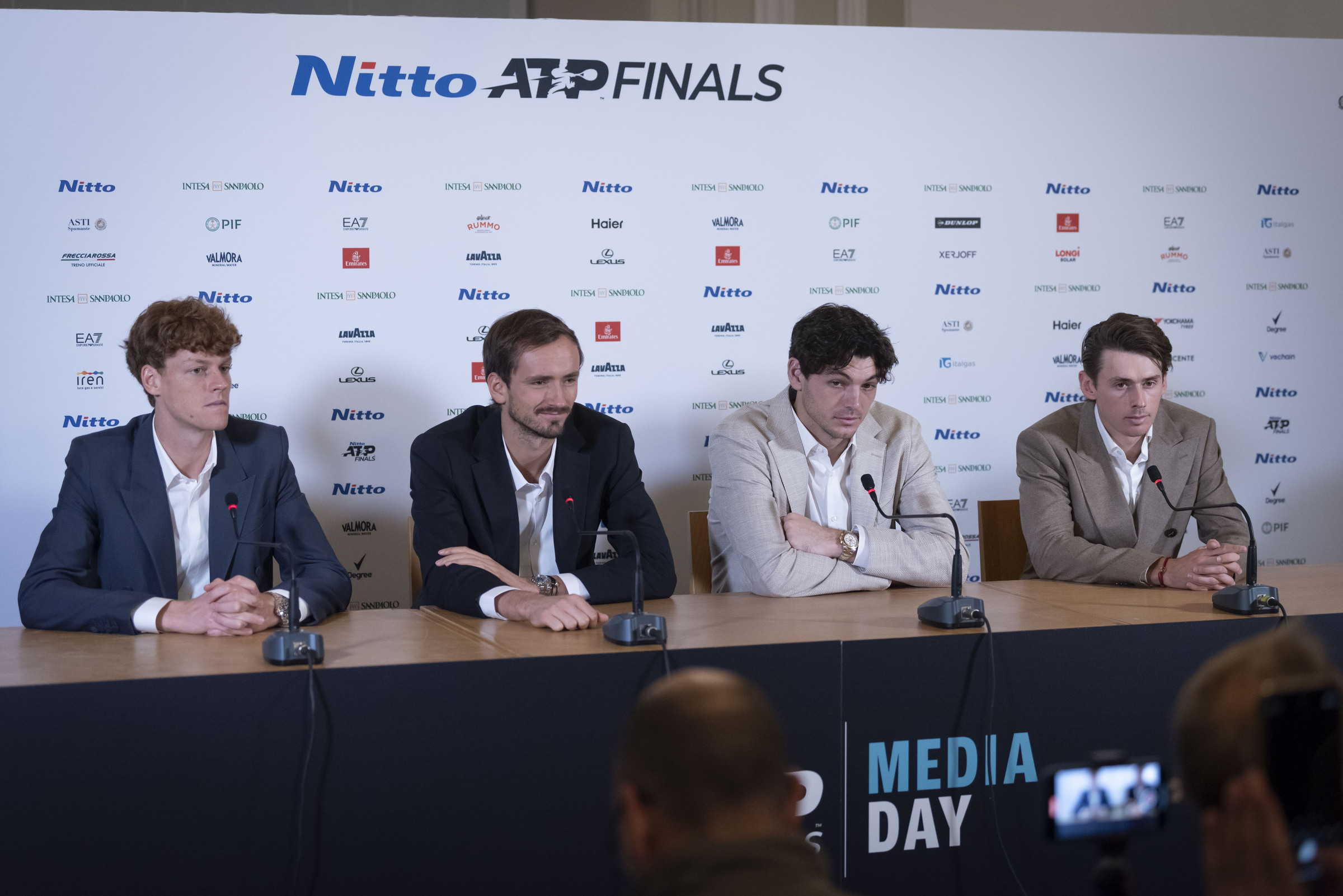 Nitto Atp Finals, Jannik Sinner, Daniil Medvedev, Taylor Fritz, Alex De Minaur