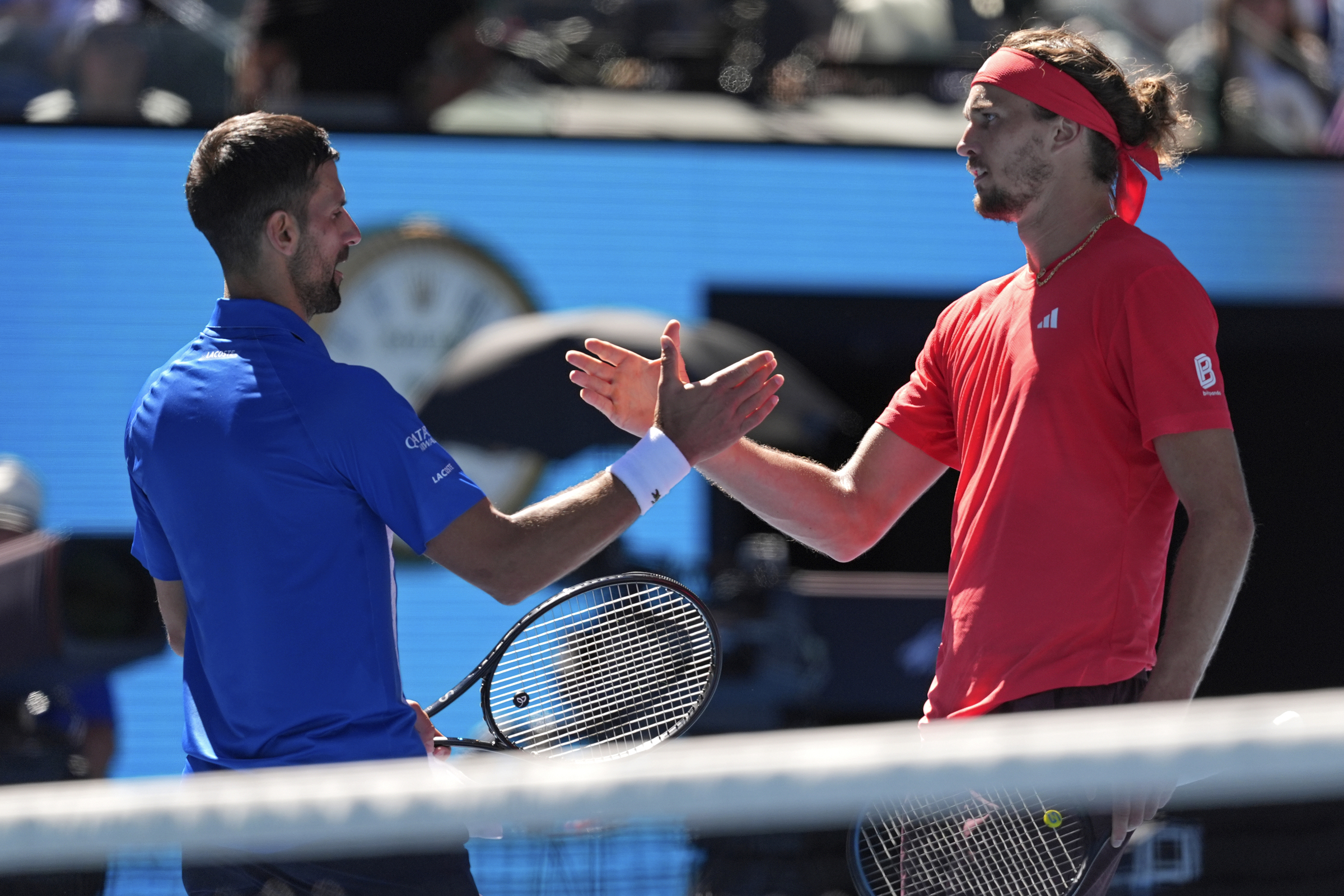 Australian Open, Novak Djokovic e Alexander Zverev