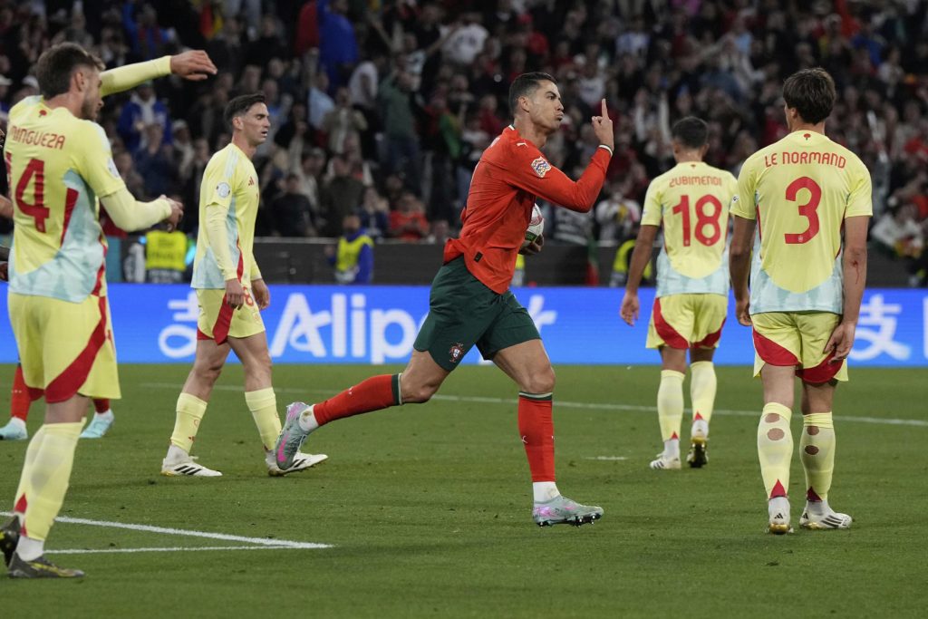 Nations League, Portogallo vs Spagna, Cristiano Ronaldo